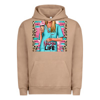 Pigment Burro nurse life blonde woman Urban Hoodie - RanaPortraitStore