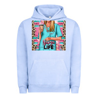 Pigment Grape Ice nurse life blonde woman Urban Hoodie - RanaPortraitStore