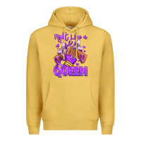 Antique Gold fight like a queen lupus awareness afro girl sneak Premium Hoodie - RanaPortraitStore
