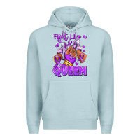 Blue Mist fight like a queen lupus awareness afro girl sneak Premium Hoodie - RanaPortraitStore