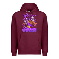 Burgundy fight like a queen lupus awareness afro girl sneak Premium Hoodie - RanaPortraitStore
