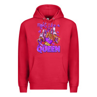 Cardinal fight like a queen lupus awareness afro girl sneak Premium Hoodie - RanaPortraitStore