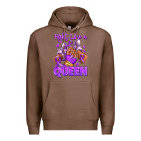 Chestnut fight like a queen lupus awareness afro girl sneak Premium Hoodie - RanaPortraitStore