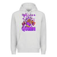 Dove Grey fight like a queen lupus awareness afro girl sneak Premium Hoodie - RanaPortraitStore