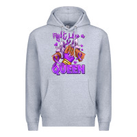 Heather Grey fight like a queen lupus awareness afro girl sneak Premium Hoodie - RanaPortraitStore
