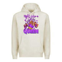 Oatmeal Heather fight like a queen lupus awareness afro girl sneak Premium Hoodie - RanaPortraitStore