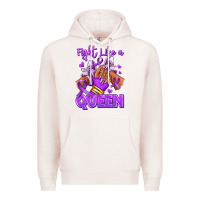 Pale Pink fight like a queen lupus awareness afro girl sneak Premium Hoodie - RanaPortraitStore