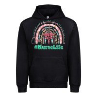 Black nurse life rainbow Urban Hoodie - RanaPortraitStore