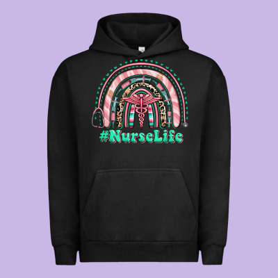Urban Hoodie nurse life rainbow