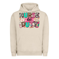 Pigment French Oak nurse on duty Urban Hoodie - RanaPortraitStore