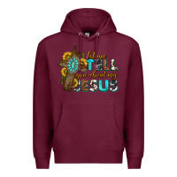 Burgundy let me tell you about my jesus western Premium Hoodie - texasbilliewilder
