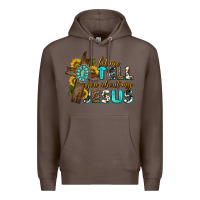 Coffee let me tell you about my jesus western Premium Hoodie - texasbilliewilder