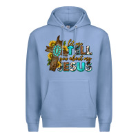 Colony Blue let me tell you about my jesus western Premium Hoodie - texasbilliewilder
