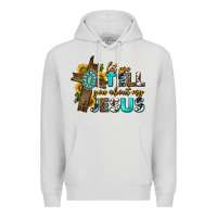 Dove Grey let me tell you about my jesus western Premium Hoodie - texasbilliewilder