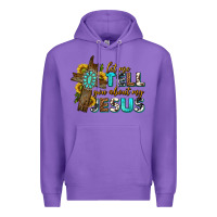 Purple let me tell you about my jesus western Premium Hoodie - texasbilliewilder
