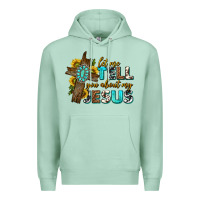 Seafoam let me tell you about my jesus western Premium Hoodie - texasbilliewilder