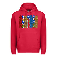 Cardinal puerto rico republic brushstrokes Premium Hoodie - RanaPortraitStore