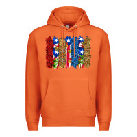 Carrot puerto rico republic brushstrokes Premium Hoodie - RanaPortraitStore