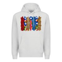 Puerto Rico Republic Brushstrokes Premium Hoodie | Teevron