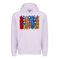 Lilac puerto rico republic brushstrokes Premium Hoodie - RanaPortraitStore