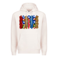 Pale Pink puerto rico republic brushstrokes Premium Hoodie - RanaPortraitStore