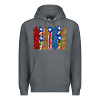 Rock puerto rico republic brushstrokes Premium Hoodie - RanaPortraitStore