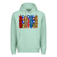 Seafoam puerto rico republic brushstrokes Premium Hoodie - RanaPortraitStore