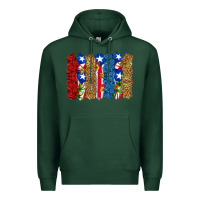 Sports Green puerto rico republic brushstrokes Premium Hoodie - RanaPortraitStore