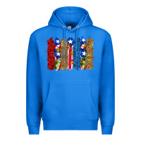 True Royal puerto rico republic brushstrokes Premium Hoodie - RanaPortraitStore
