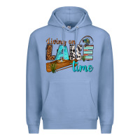 Colony Blue living on lake time Premium Hoodie - texasbilliewilder