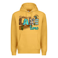 Mustard living on lake time Premium Hoodie - texasbilliewilder