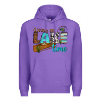Purple living on lake time Premium Hoodie - texasbilliewilder