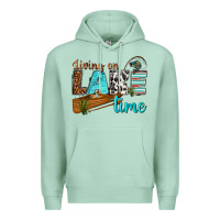 Living On Lake Time Premium Hoodie | Teevron