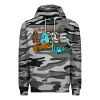Slate Camo living on lake time Premium Hoodie - texasbilliewilder