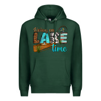 Sports Green living on lake time Premium Hoodie - texasbilliewilder
