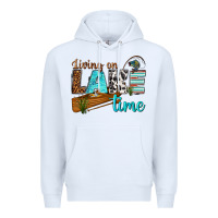 White living on lake time Premium Hoodie - texasbilliewilder