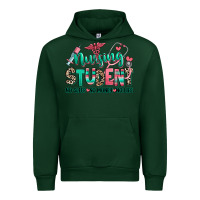 Forest Green nursing student no sleep no money no life Urban Hoodie - RanaPortraitStore