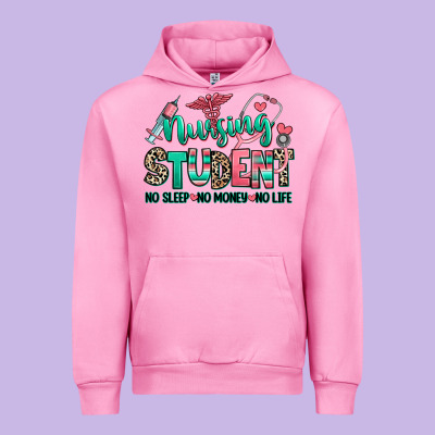Urban Hoodie nursing student no sleep no money no life