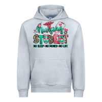 Heather Grey nursing student no sleep no money no life Urban Hoodie - RanaPortraitStore