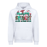 White nursing student no sleep no money no life Urban Hoodie - RanaPortraitStore