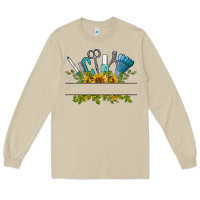 Mushroom customize nail tools with sunflower Long Sleeve Tee - BarkalooDesign