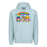 Blue Mist lgbt gnomes Premium Hoodie - Zillion Design Studio