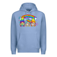 Colony Blue lgbt gnomes Premium Hoodie - Zillion Design Studio