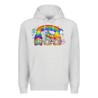 Dove Grey lgbt gnomes Premium Hoodie - Zillion Design Studio