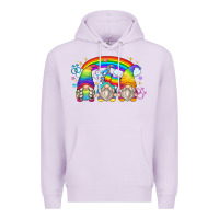 Lilac lgbt gnomes Premium Hoodie - Zillion Design Studio