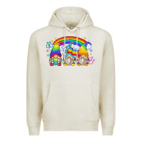 Oatmeal Heather lgbt gnomes Premium Hoodie - Zillion Design Studio