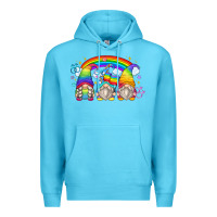 Ocean Blue lgbt gnomes Premium Hoodie - Zillion Design Studio