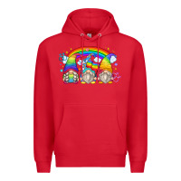 Red lgbt gnomes Premium Hoodie - Zillion Design Studio