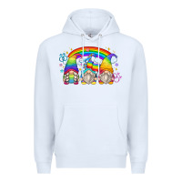 White lgbt gnomes Premium Hoodie - Zillion Design Studio