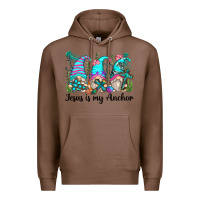 Chestnut jesus is my anchor gnomes Premium Hoodie - Zillion Design Studio
